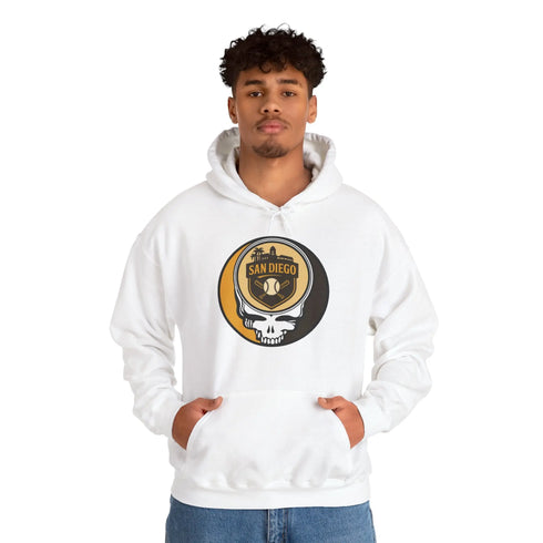 Grateful Dead - San Diego Padres Stealie Grateful Dead Unisex Heavy Blend Hoodie - MLB - StealieShop